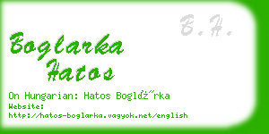 boglarka hatos business card
